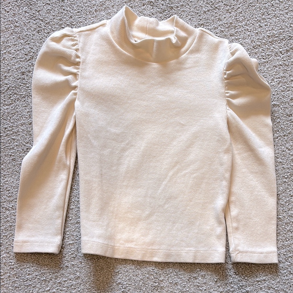 Baby GAP Cream Ribbed Toddler Top